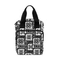 Grey African Adinkra Symbols Print Bible Tote Bag