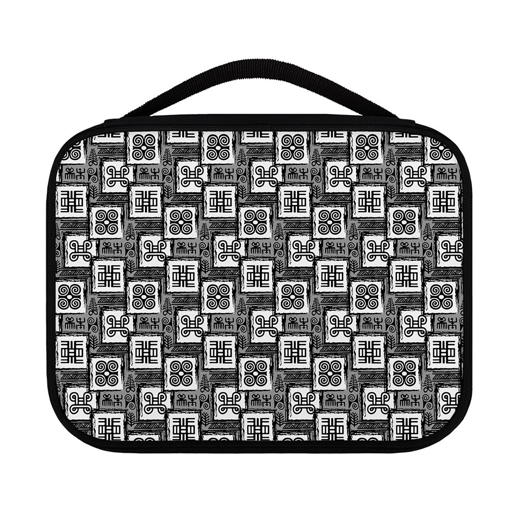 Grey African Adinkra Symbols Print Classic Bible Case