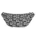 Grey African Adinkra Symbols Print Fanny Pack
