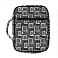 Grey African Adinkra Symbols Print Front Pocket Bible Bag