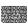 Grey African Adinkra Symbols Print Indoor Door Mat