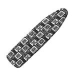 Grey African Adinkra Symbols Print Ironing Board Cover