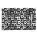 Grey African Adinkra Symbols Print Placemat