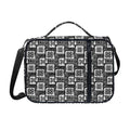 Grey African Adinkra Symbols Print Shoulder Strap Bible Bag