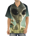 Grey Alien 3D Print Aloha Shirt