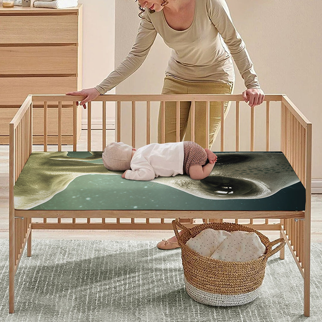 Grey Alien 3D Print Baby Crib Sheet