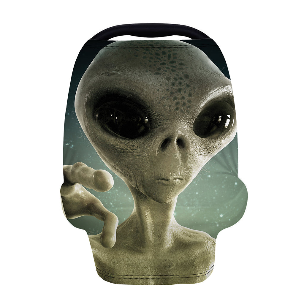 Grey Alien 3D Print Baby Seat Cover