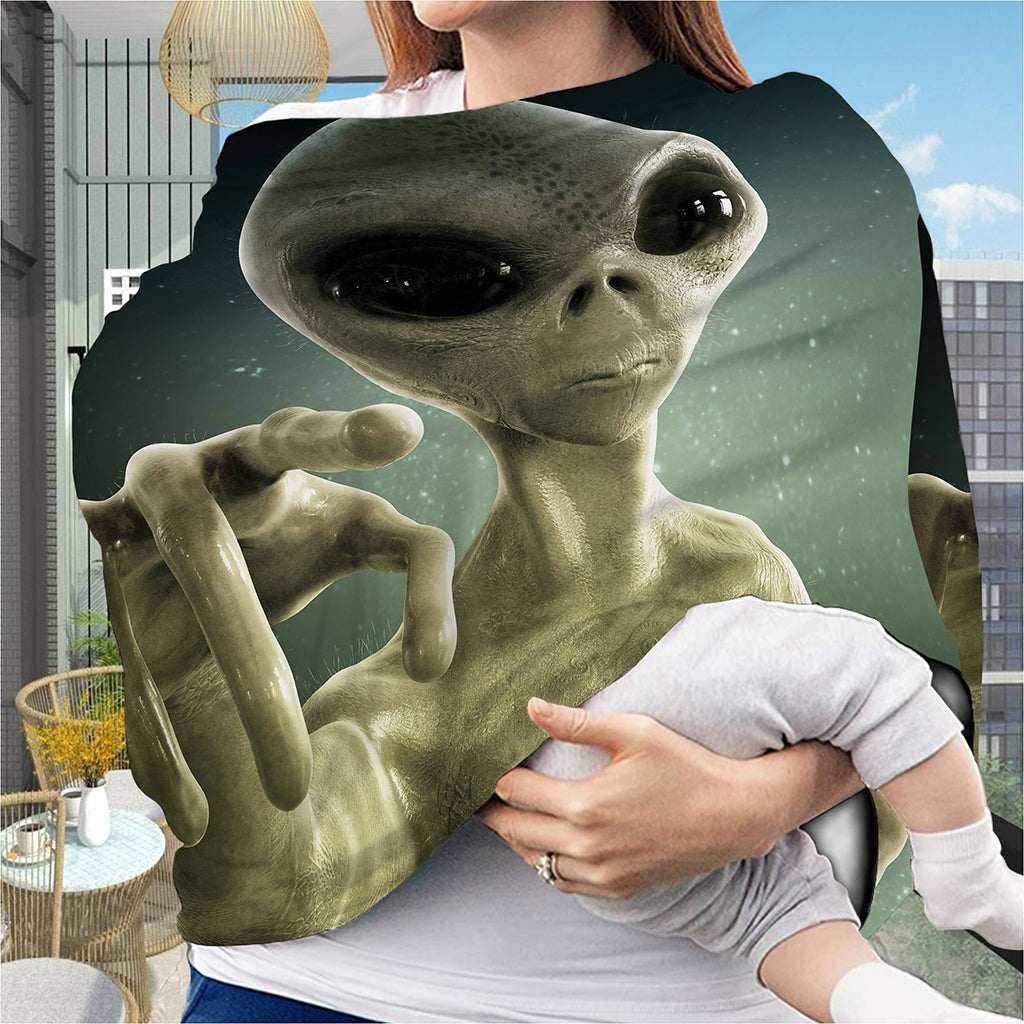 Grey Alien 3D Print Baby Seat Cover