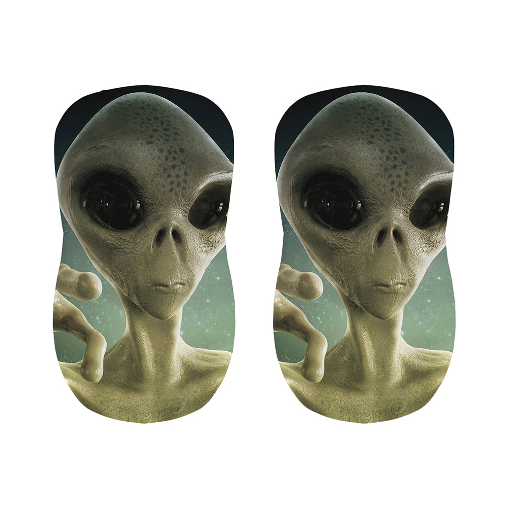 Grey Alien 3D Print Bar Stool Covers