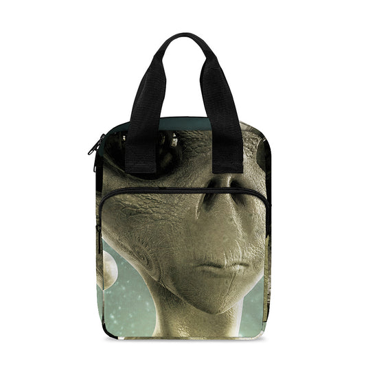 Grey Alien 3D Print Bible Tote Bag