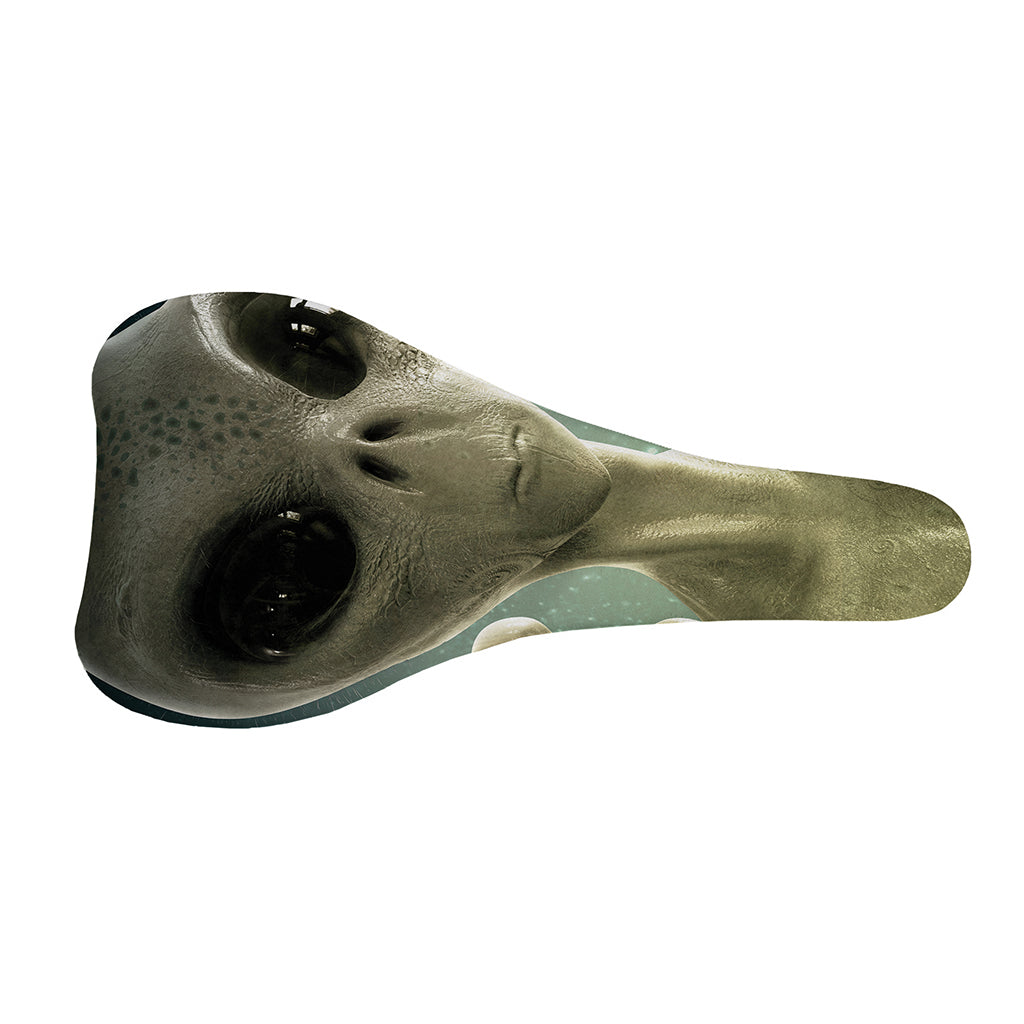 Grey Alien 3D Print Bicycle Seat Cover