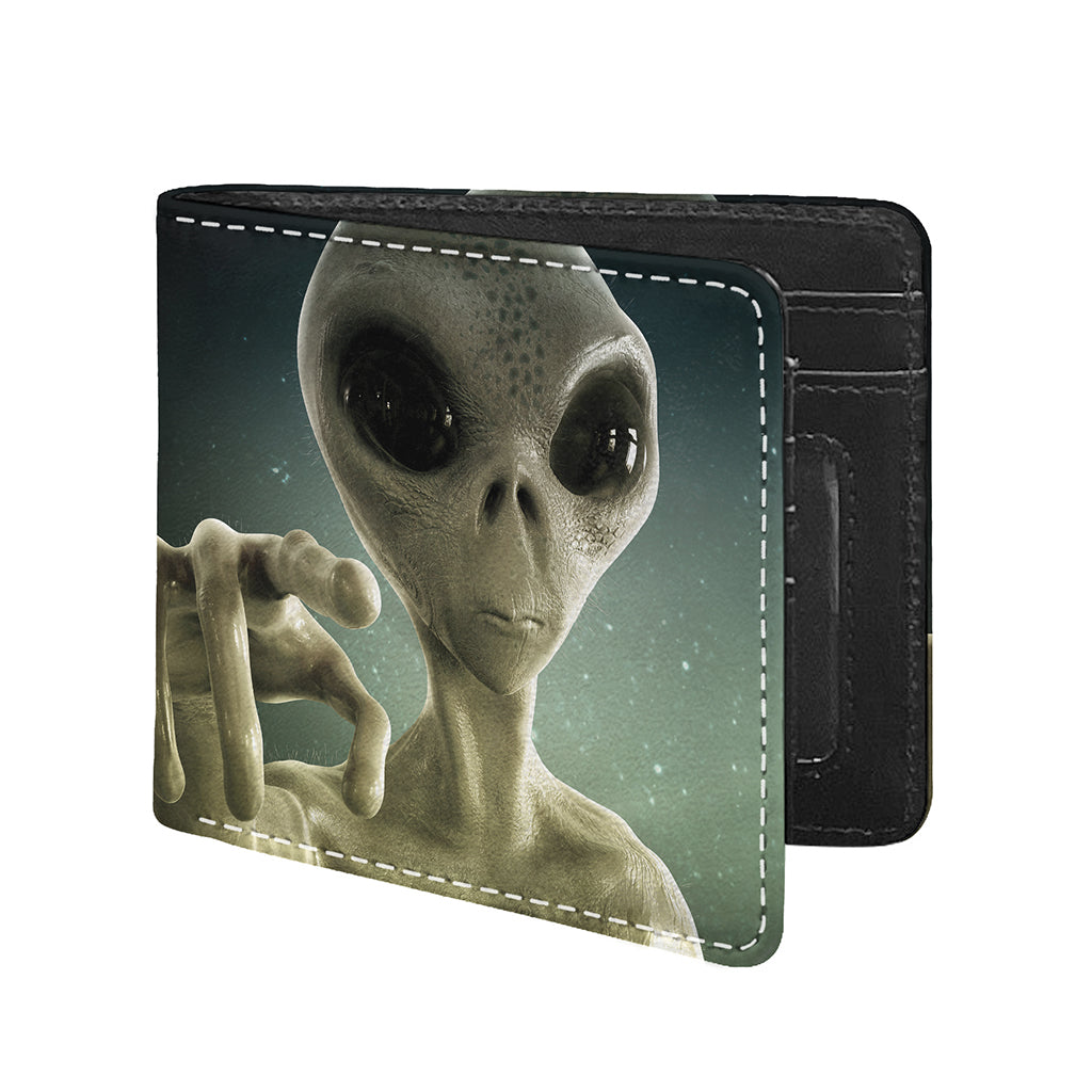 Grey Alien 3D Print Bifold Wallet