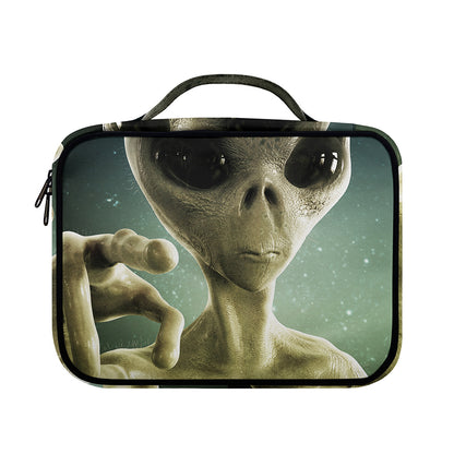 Grey Alien 3D Print Briefcase Bible Bag