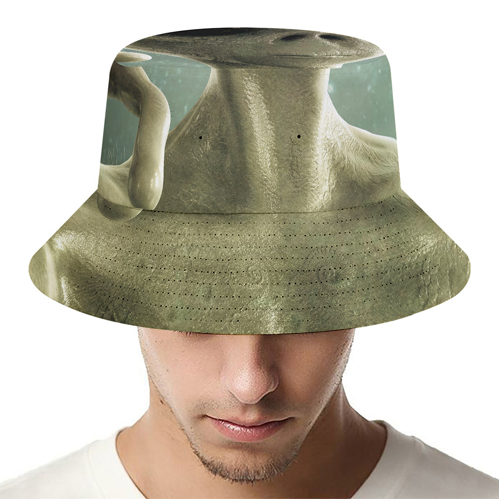 Grey Alien 3D Print Bucket Hat