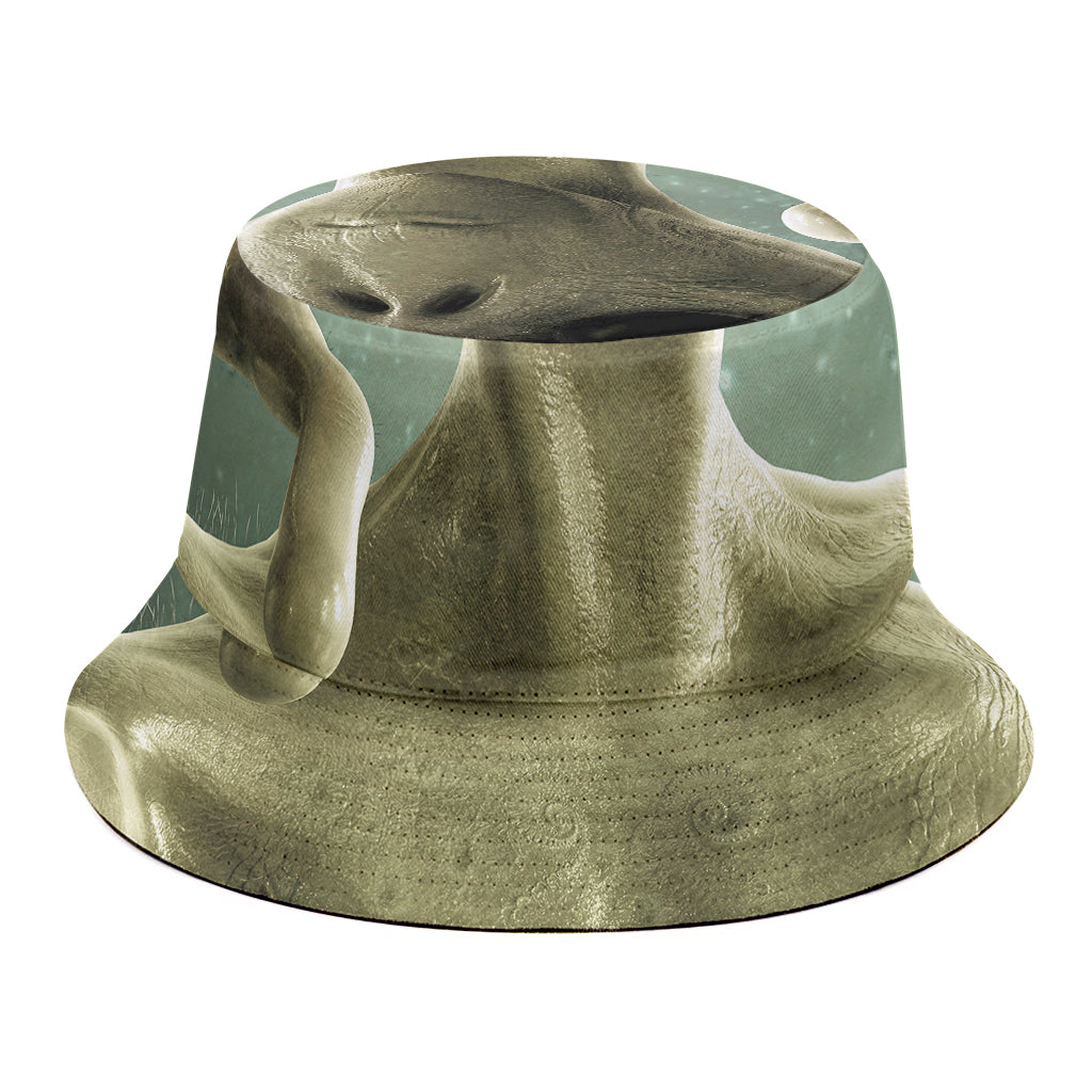 Grey Alien 3D Print Bucket Hat