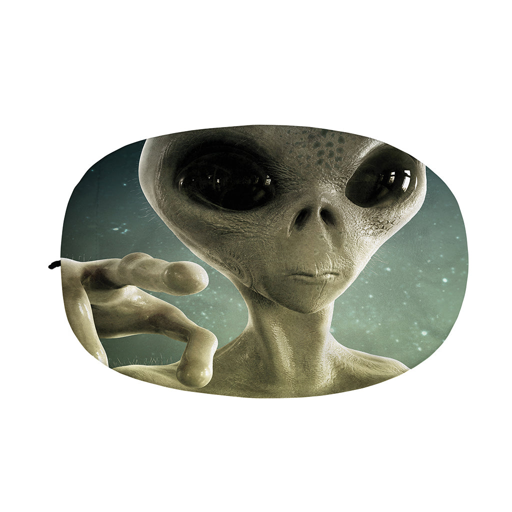 Grey Alien 3D Print Car Side Mirror Covers