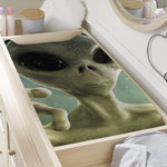 Grey Alien 3D Print Changing Pad Cover