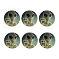 Grey Alien 3D Print Coaster Set