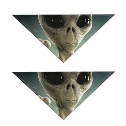 Grey Alien 3D Print Dog Bandana