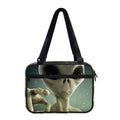 Grey Alien 3D Print Double Strap Bible Bag