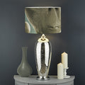 Grey Alien 3D Print Drum Lamp Shade