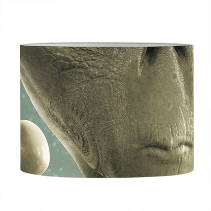 Grey Alien 3D Print Drum Lamp Shade