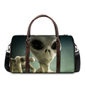 Grey Alien 3D Print Duffel Bag