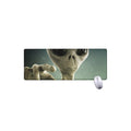 Grey Alien 3D Print Extended Mouse Pad
