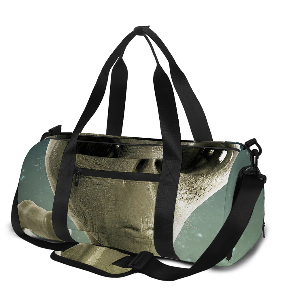 Grey Alien 3D Print Gym Bag