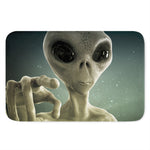 Grey Alien 3D Print Indoor Door Mat