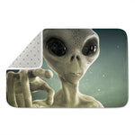 Grey Alien 3D Print Indoor Door Mat