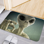 Grey Alien 3D Print Indoor Door Mat