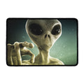 Grey Alien 3D Print Kitchen Mat