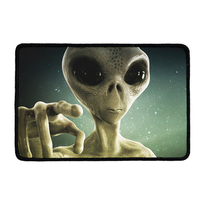 Grey Alien 3D Print Kitchen Mat