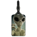 Grey Alien 3D Print Luggage Tag