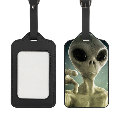 Grey Alien 3D Print Luggage Tag