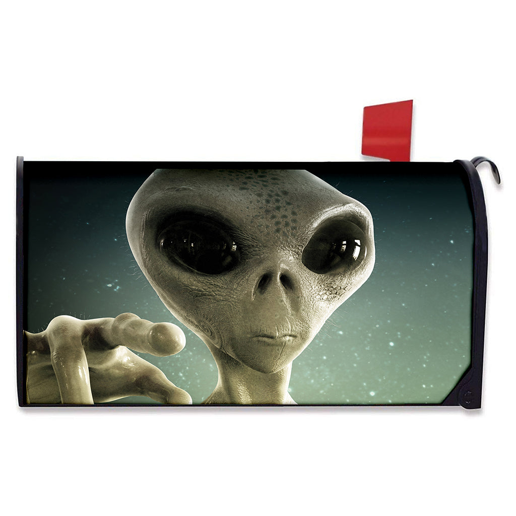 Grey Alien 3D Print Mailbox Cover