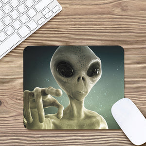 Grey Alien 3D Print Mouse Pad