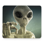 Grey Alien 3D Print Mouse Pad