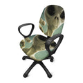 Grey Alien 3D Print Office Chair Cover