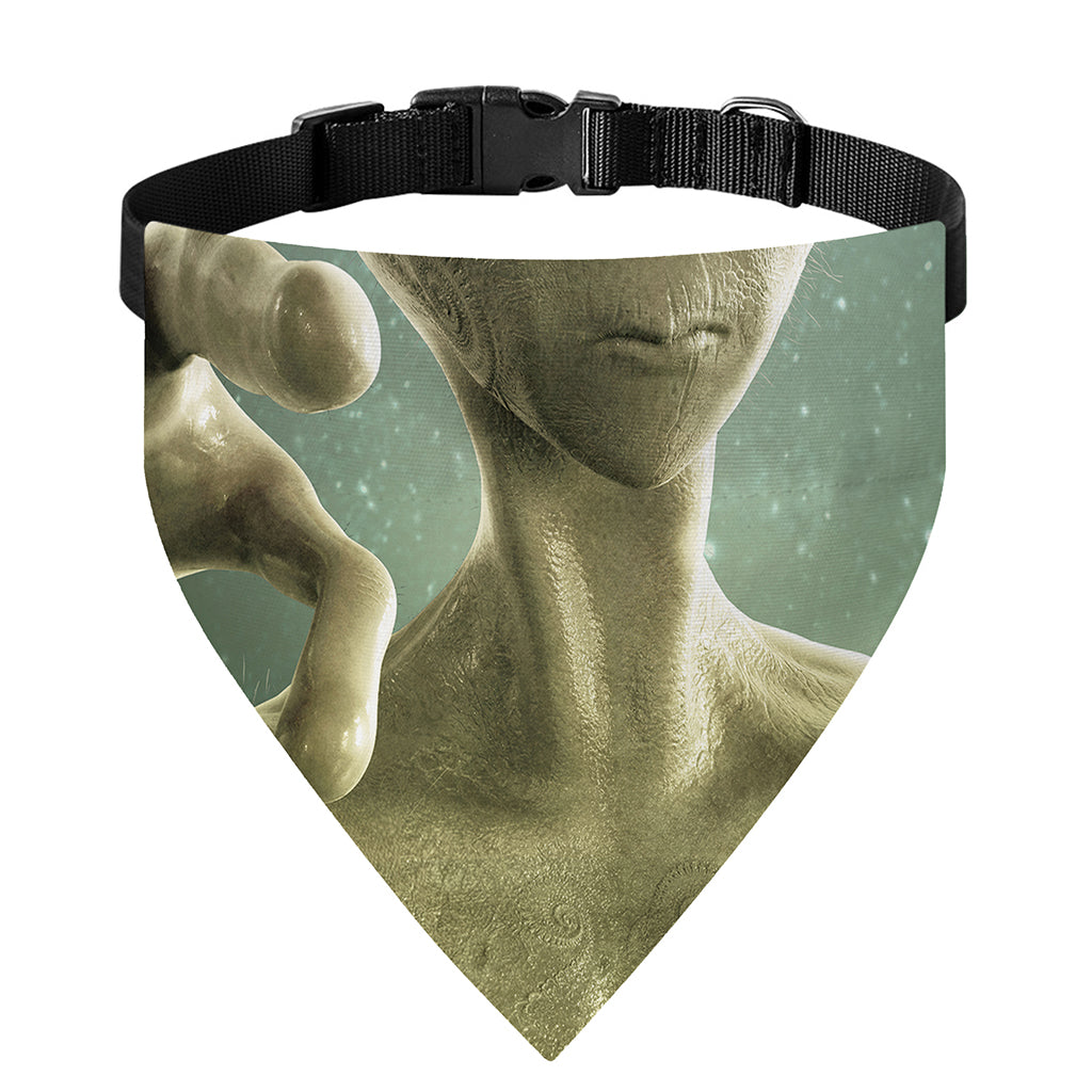 Grey Alien 3D Print Over The Collar Dog Bandana