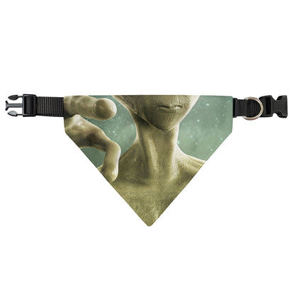 Grey Alien 3D Print Over The Collar Dog Bandana