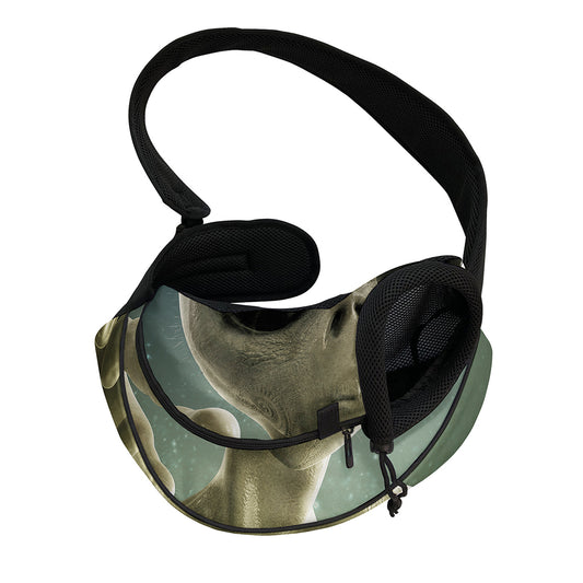 Grey Alien 3D Print Pet Sling Carrier