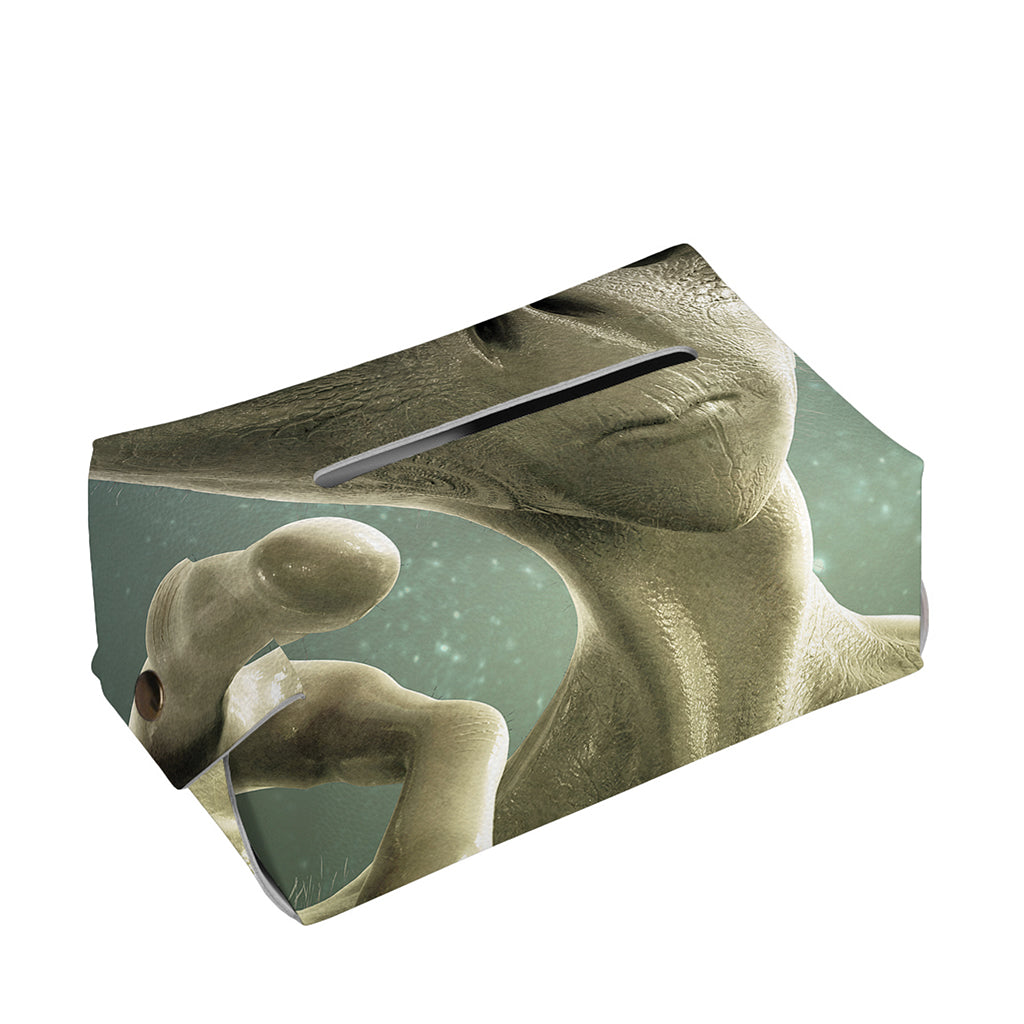 Grey Alien 3D Print Rectangle Tissue Box Cover