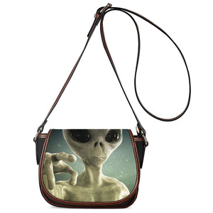 Grey Alien 3D Print Saddle Bag