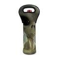 Grey Alien 3D Print Single Neoprene Wine Tote
