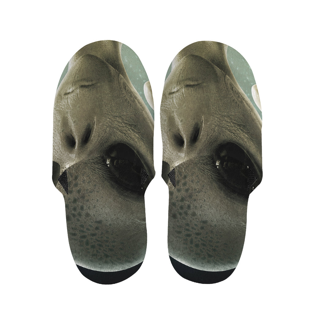 Grey Alien 3D Print Slippers