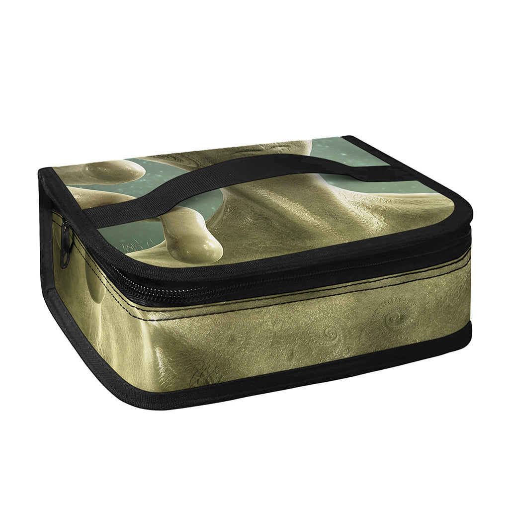 Grey Alien 3D Print Small Lunch Bag