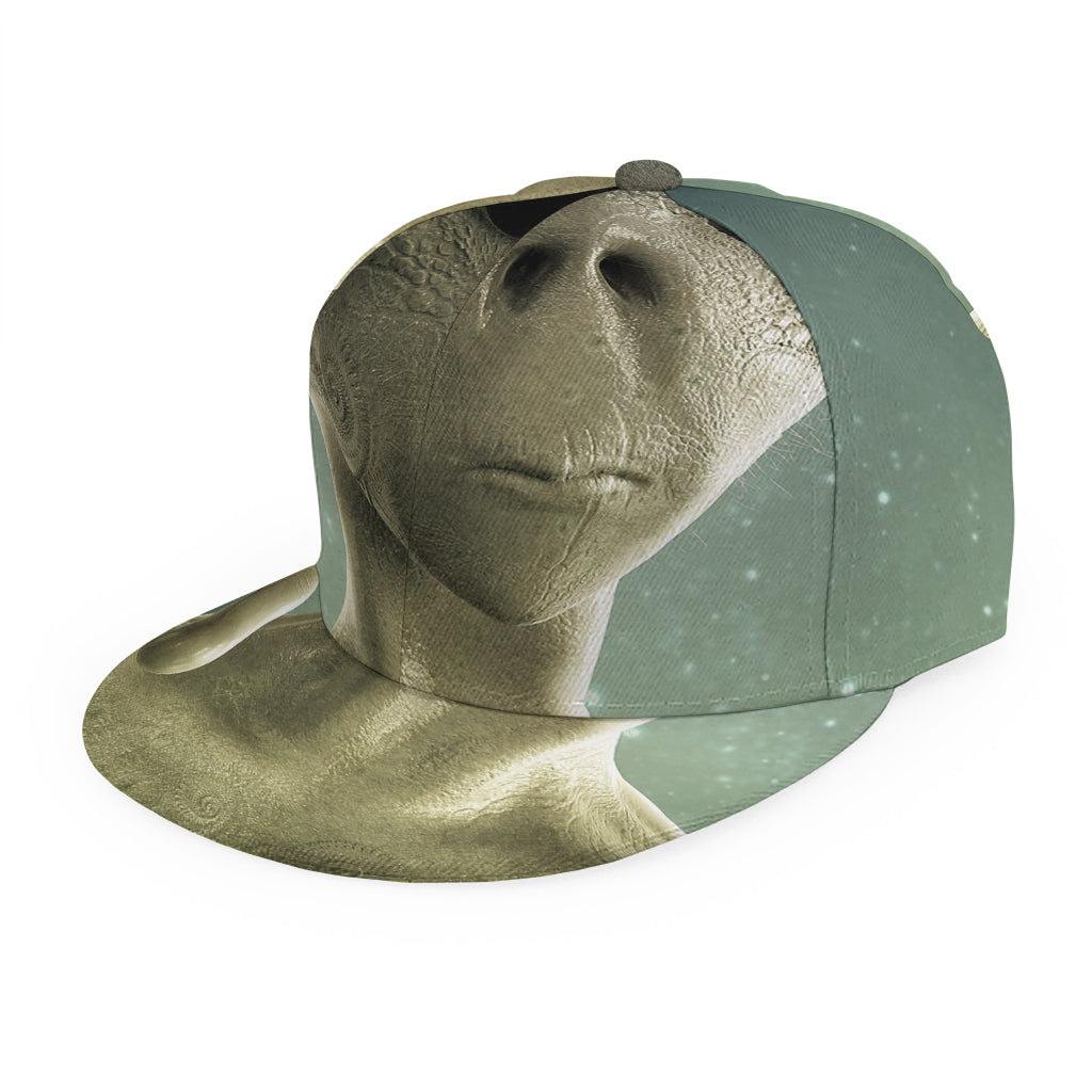 Grey Alien 3D Print Snapback Cap