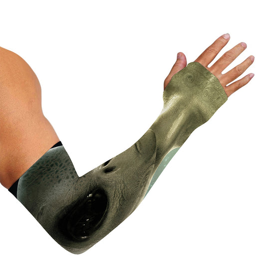 Grey Alien 3D Print Sun Protection Arm Sleeves